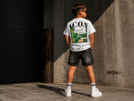 Icon jongens tshirt wit met backprint