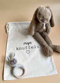 Bewaarzak knuffels - personaliseerbaar