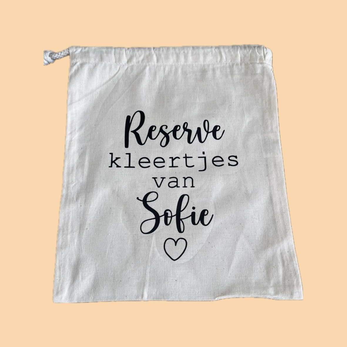 Bewaarzak Reserve kleertjes - personaliseerbaar