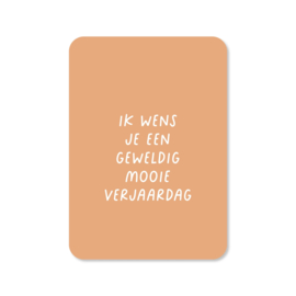 Geweldig mooie verjaardag