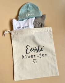 Bewaarzak Eerste kleertjes - personaliseerbaar
