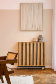 Maatwerk eiken radiator ombouw