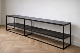 Maatwerk sidetable - staal & hout