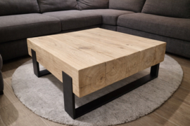 Massief eiken balkentafel op maat