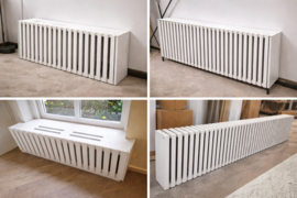 Maatwerk MDF radiator ombouw in kleur