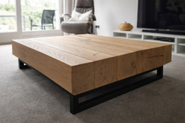 Massief eiken balkentafel op maat