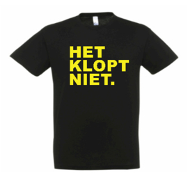 T shirt HETKLOPT NIET