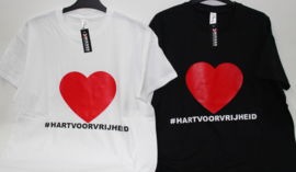 T- shirt #Hartvoorvrijheid