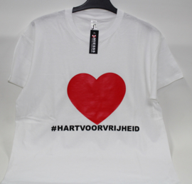 T- shirt #Hartvoorvrijheid