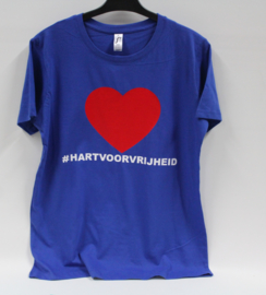 T- shirt #Hartvoorvrijheid