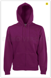 Zipped hoodie Fruit of the loom