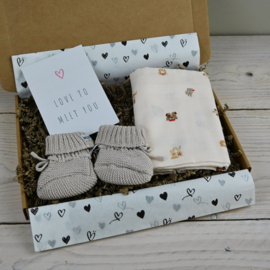 Brievenbus Kraamcadeautje | Beige