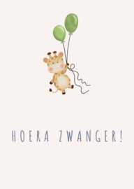 Kaart | "Hoera Zwanger"
