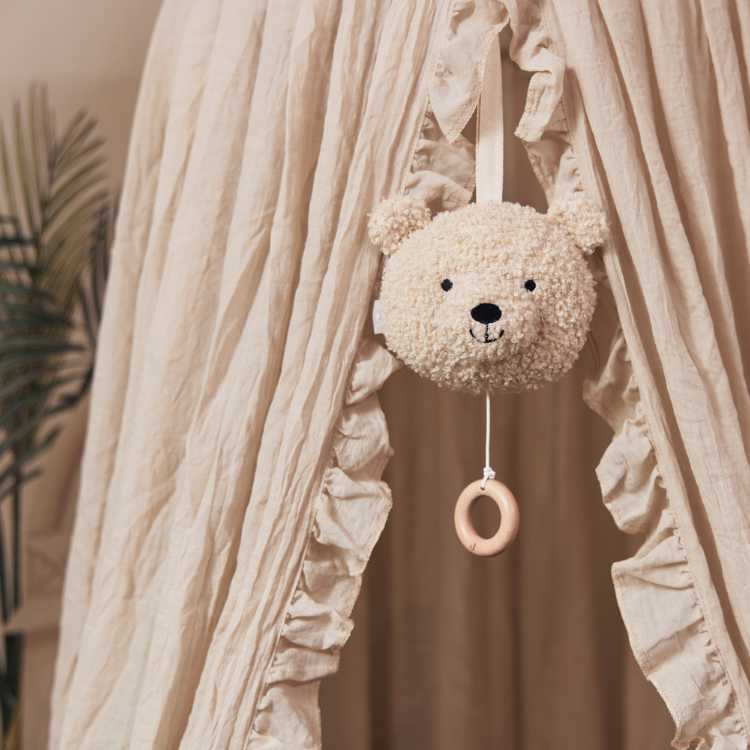 Jollein Muziekhanger - Teddy Bear - Naturel