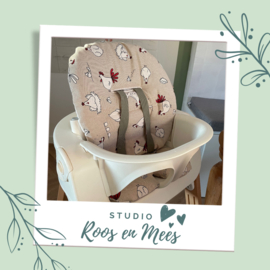Stokke Steps kussenset - decoratiestof - kippen