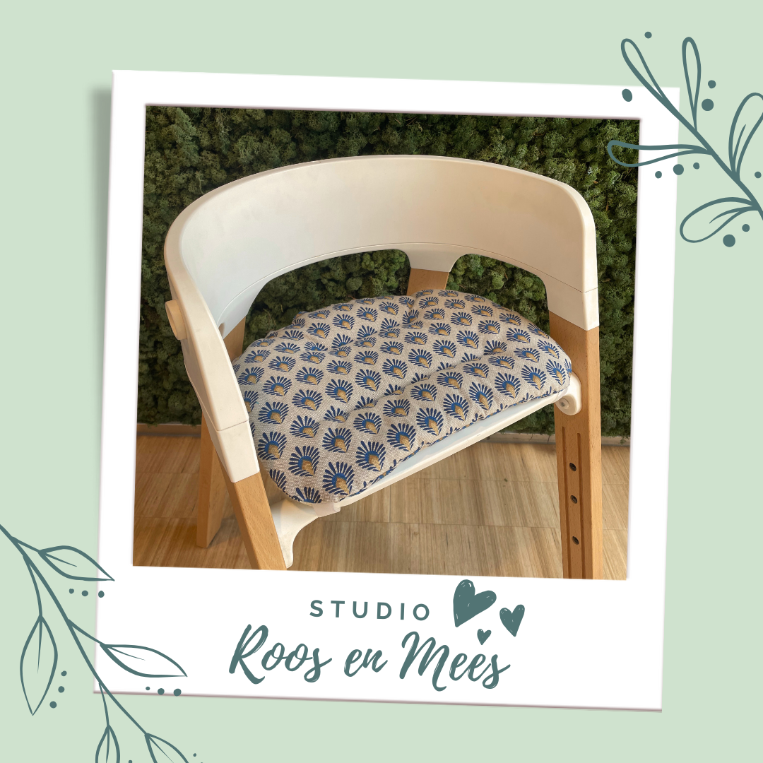 Stokke Steps los zitkussen - decoratiestof - graphic peacock