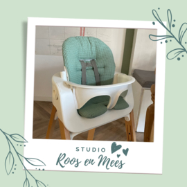 Stokke Steps kussenset - wafelstof - oud groen