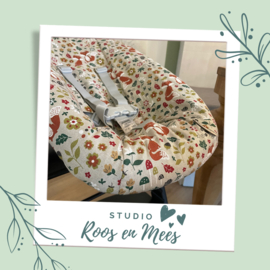 Tripp Trapp newbornset hoes - decoratiestof - vosjes met paddestoelen