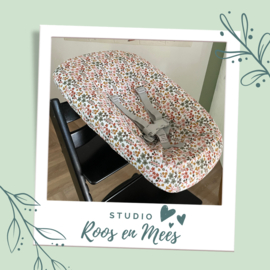 Tripp Trapp newbornset hoes - katoen - bloemetje oud groen