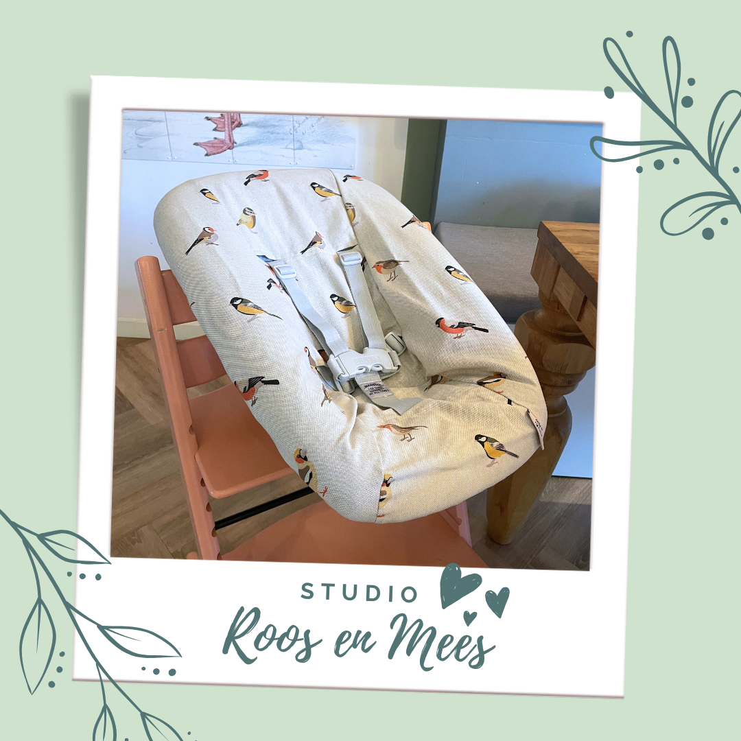 Tripp Trapp newbornset hoes - decoratiestof - vogeltjes