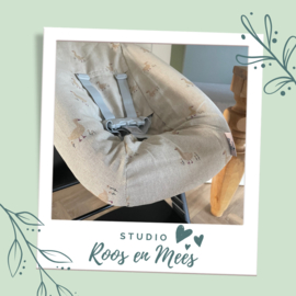 Tripp Trapp newbornset hoes - decoratiestof - gansje met bloemetjes