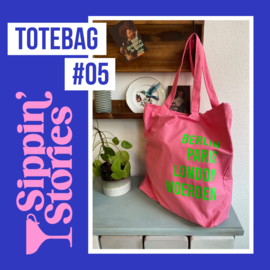 Sippin' Stories - totebag #05 - Grapefruit