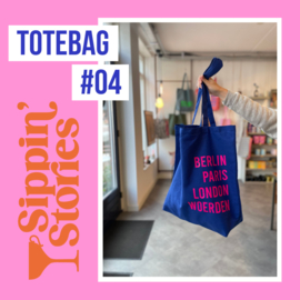 Sippin' Stories - totebag #04 - Dark Blue