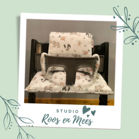 Tripp Trapp kussenset - katoen - jungle met miereneter