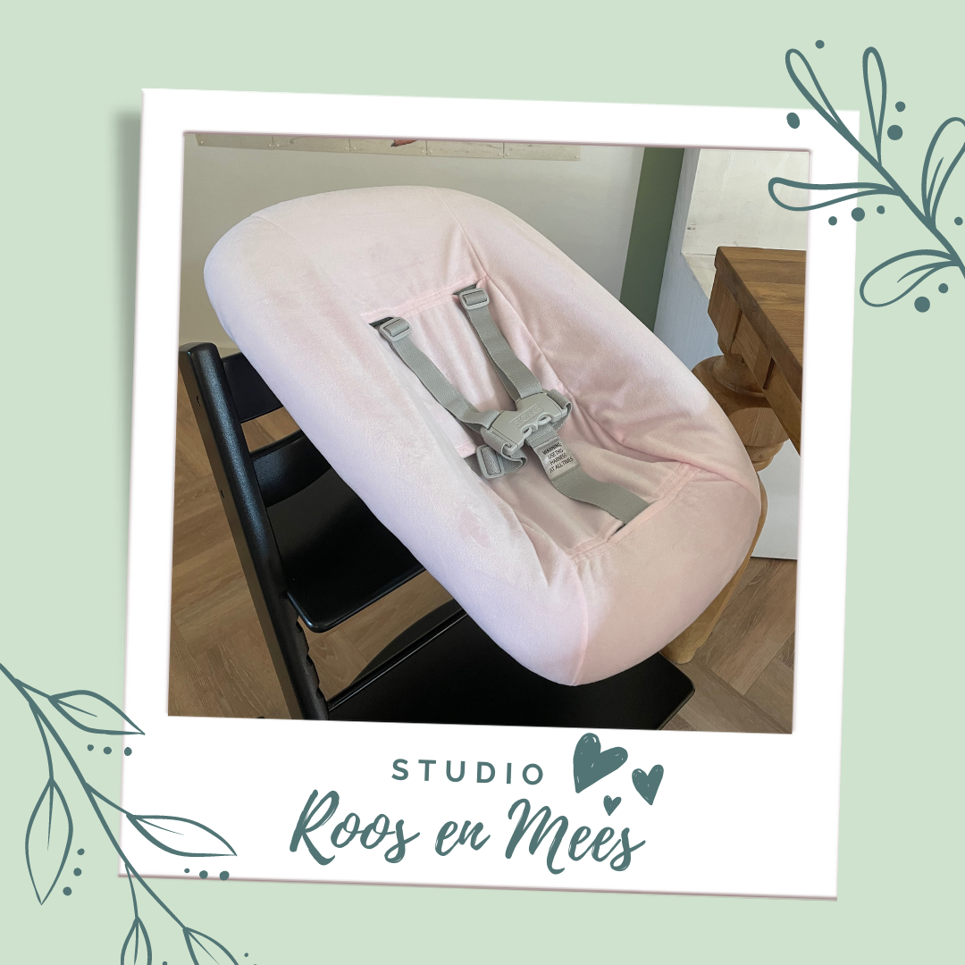 Tripp Trapp newbornset hoes - velours - licht roze