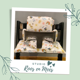 Tripp Trapp kussenset - katoen - kinder tekening school