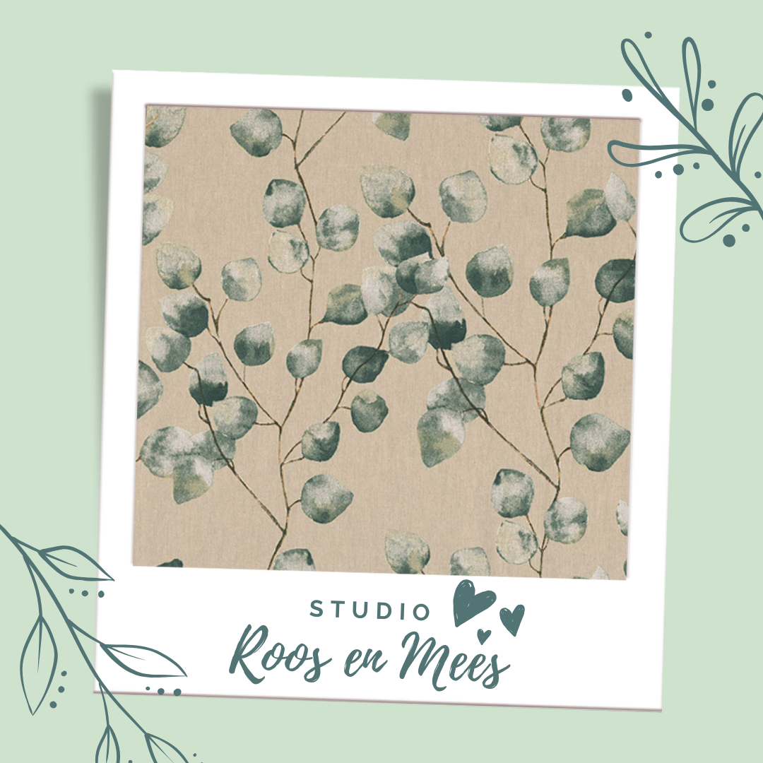 Stokke Steps los zitkussen - decoratiestof - eucalyptus bladeren