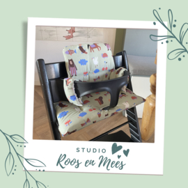 Tripp Trapp kussenset - katoen - leon groen