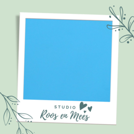 Naamsticker baby blauw