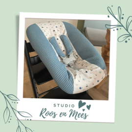 Tripp Trapp newbornset hoes - mix - walvis en boot wit en wafelstof oud blauw