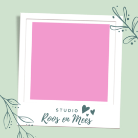 Naamsticker baby roze
