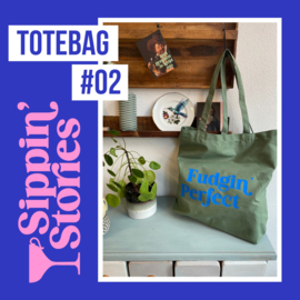 Sippin' Stories - totebag #02 - Groen