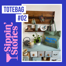 Sippin' Stories - totebag #02 - Groen