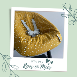 Tripp Trapp newbornset hoes - katoen - oker met witte stip