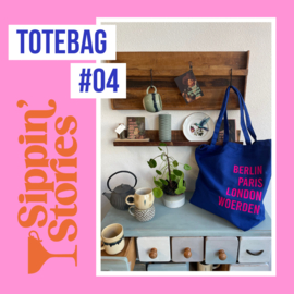 Sippin' Stories - totebag #04 - Dark Blue