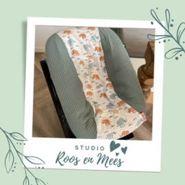 Tripp Trapp newbornset hoes - mix - olifanten en wafelstof adriatic blue