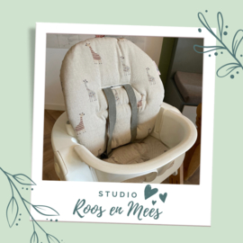 Stokke Steps kussenset - decoratiestof - giraffen