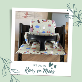 Tripp Trapp kussenset - katoen - leon groen