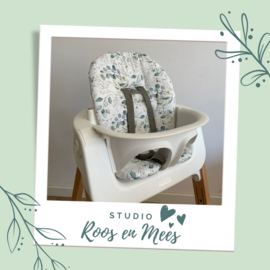 Stokke Steps kussenset - katoen - aquarel eucalyptus bladeren