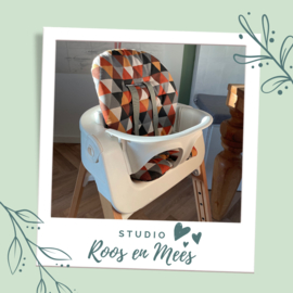 Stokke Steps kussenset - decoratiestof - retro driehoek brique