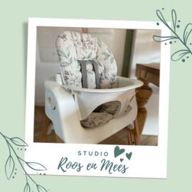 Stokke Steps kussenset - decoratiestof - aquarel bladeren