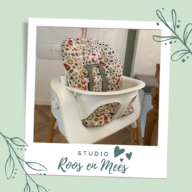 Stokke Steps kussenset - decoratiestof - vosjes met paddestoelen