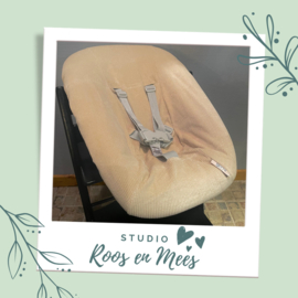 Tripp Trapp newbornset hoes - ribstof - fijne rib ecru