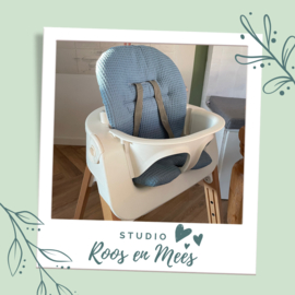Stokke steps kussenset - wafelstof - oud blauw
