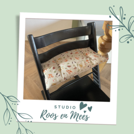 Tripp Trapp los zitkussen - decoratiestof - bosdieren