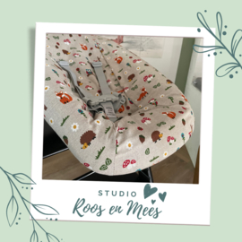 Tripp Trapp newbornset hoes - decoratiestof - bosdieren nieuw
